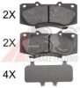 TOYOT 044650K240 Brake Pad Set, disc brake